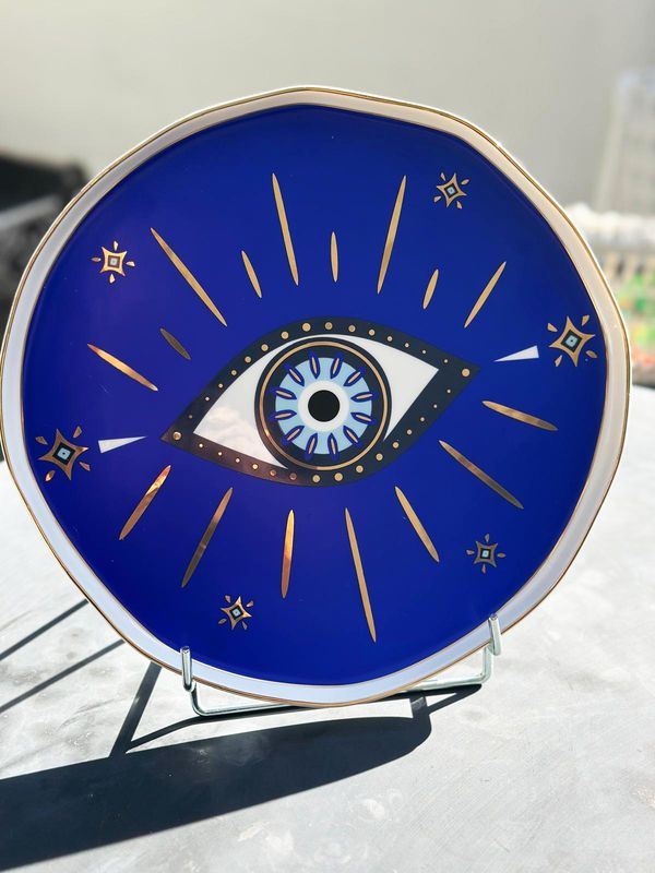 Plateau de présentation "OEIL BLEU"