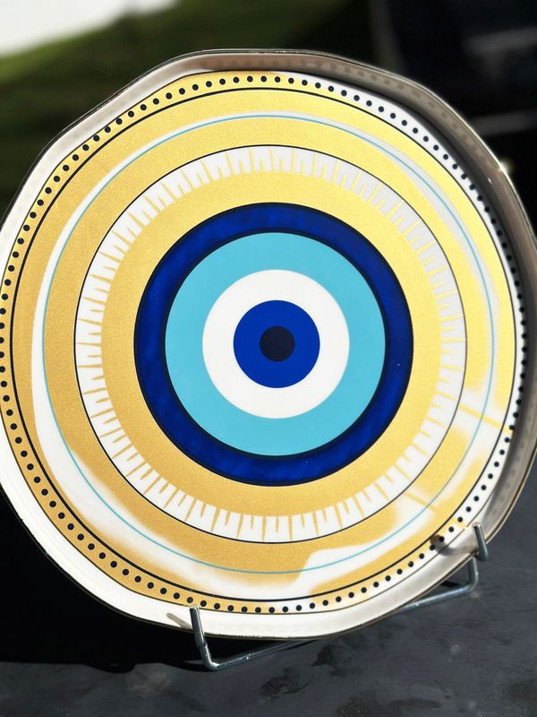 Plateau de présentation "OEIL JAUNE"