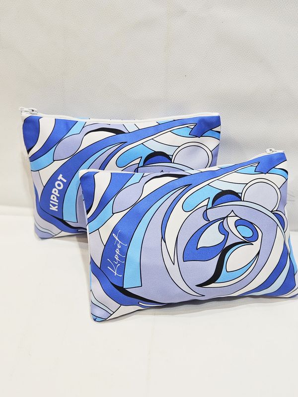 Pochette à kippot "COACHELLA BLEU"