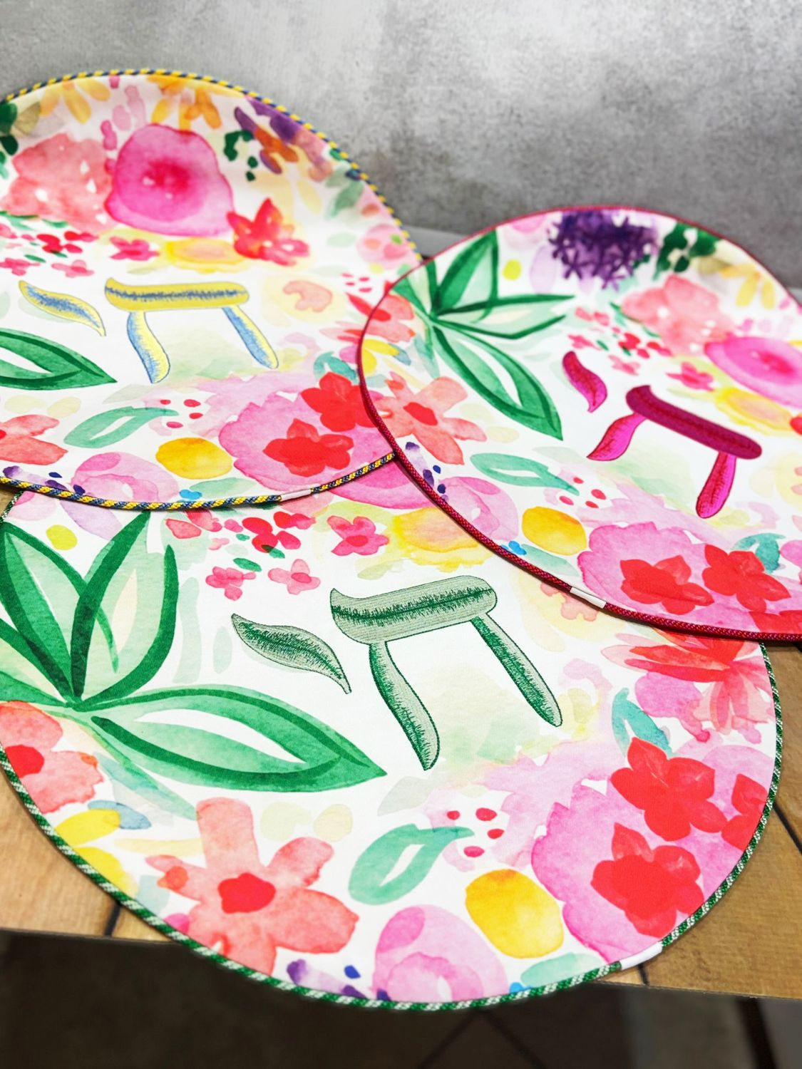 Couvre matza "FLEURI"