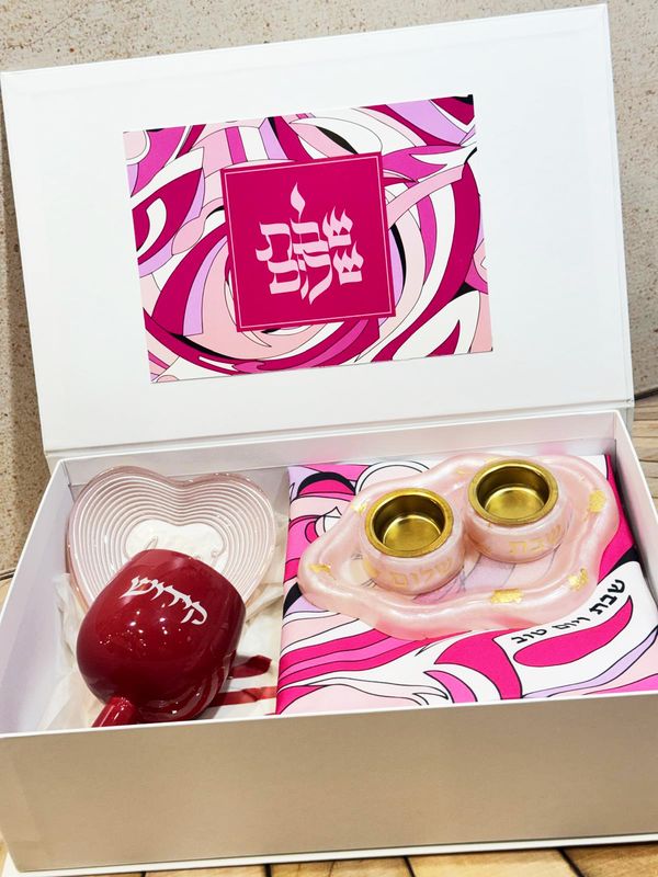 Coffret de shabbat "ROSE"
