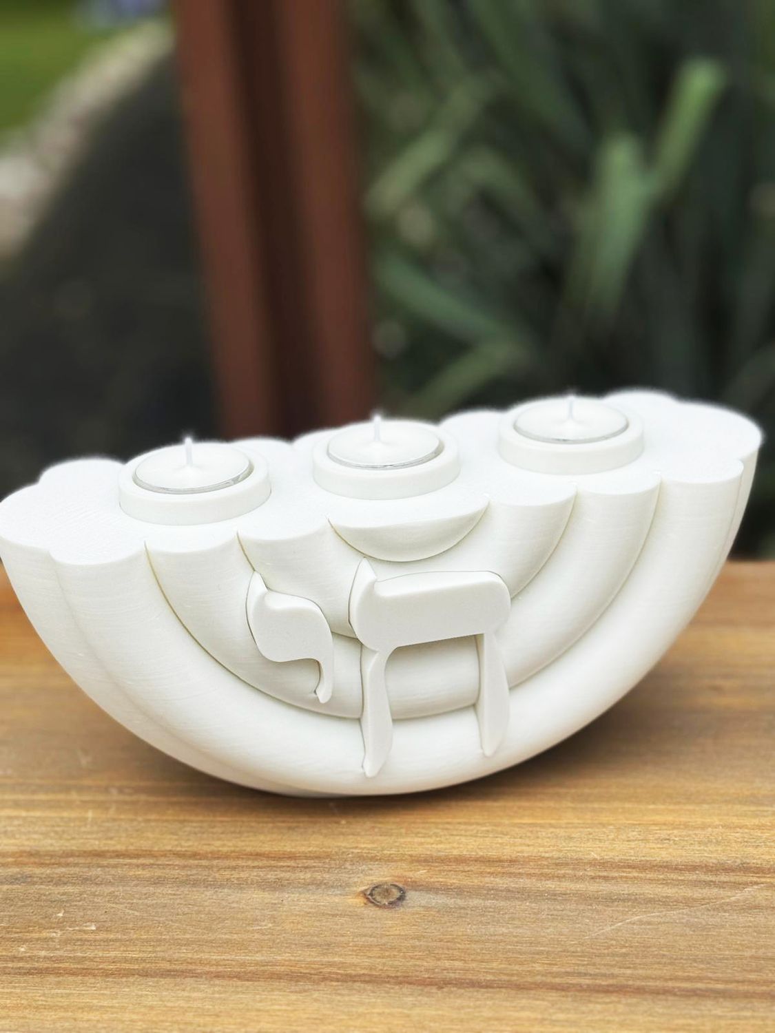 Bougeoirs "HAÏ BLANC"