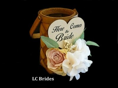 Rustic Flower Girl Basket - Here Comes the Bride