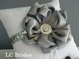 Ring Bearer Pillow - Silver Sequin