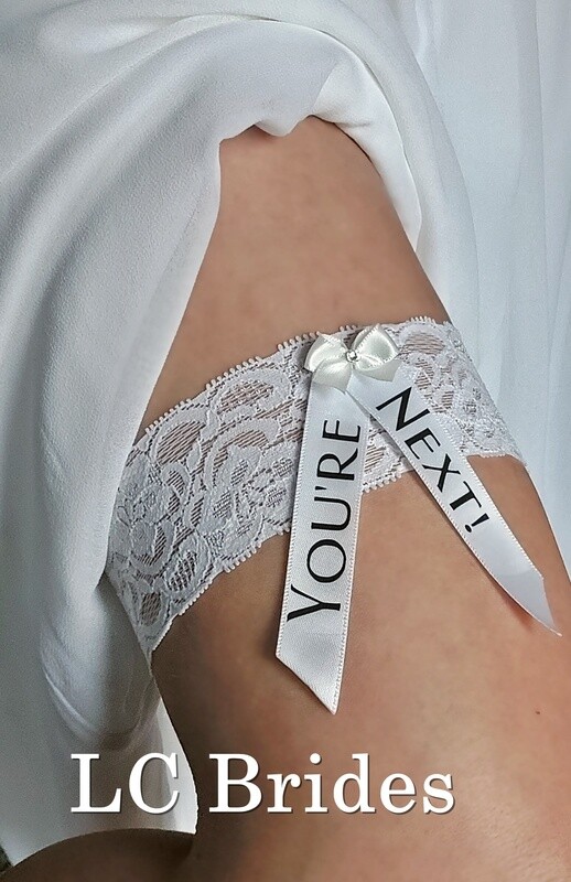 White Toss Garter - You're Next