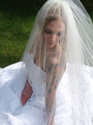 Wedding Veil with Crystals