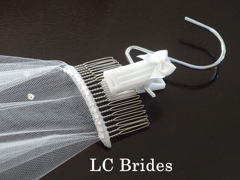 Veil Hanger with Bow - Veil Clip