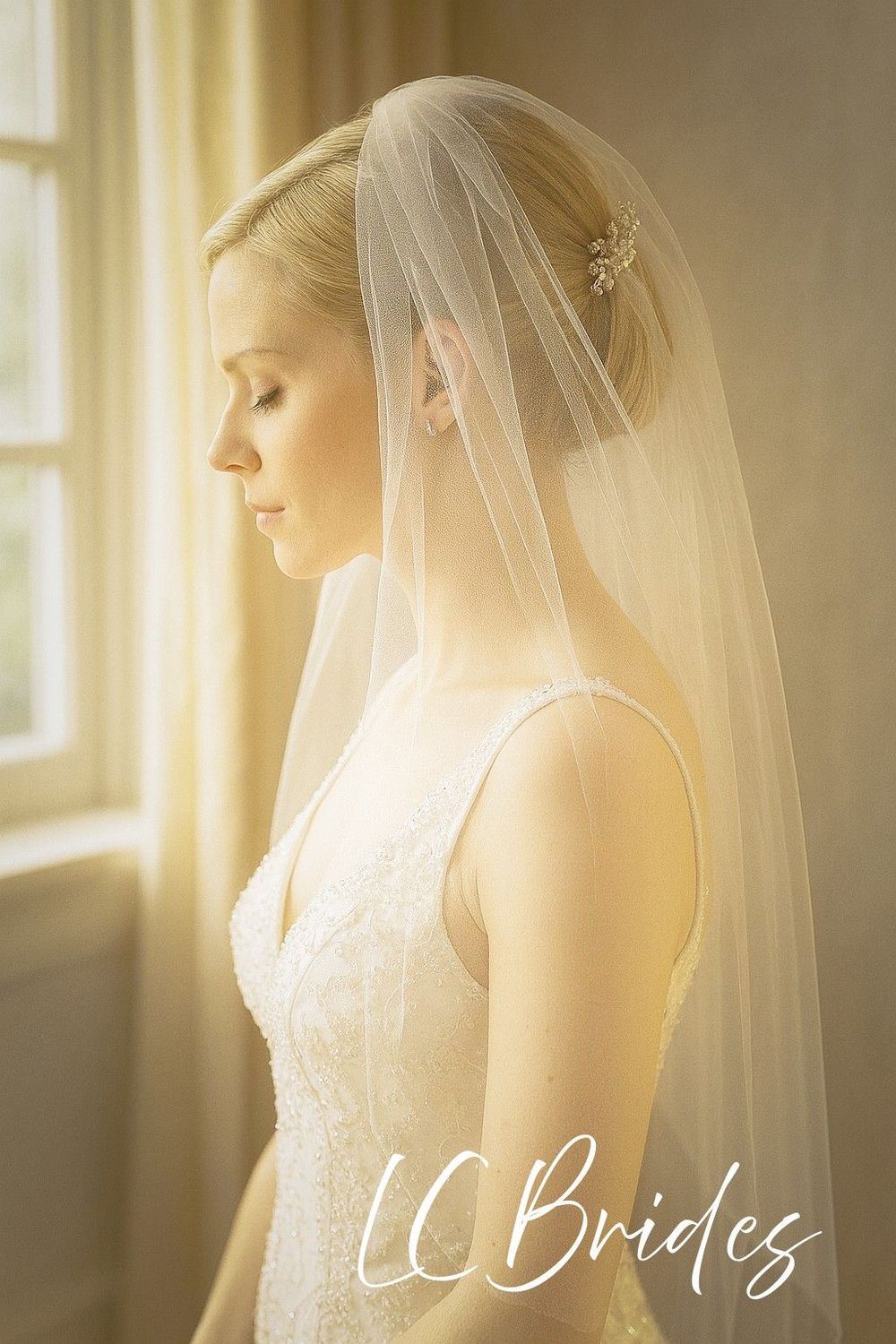 FREYJA | Affordable 1 Layer Sheer Wedding Veil
