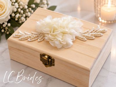 Rustic Ring Bearer Keepsake Box - Ivory