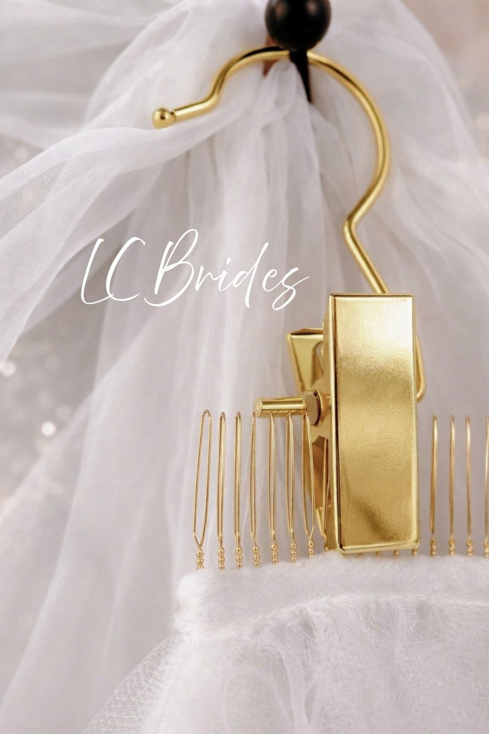 Wedding Veil Clip - Gold Veil Hanger