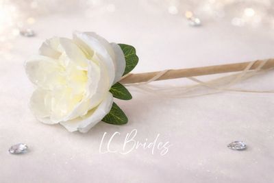 Ivory Flower Wand for Flower Girl Alternative