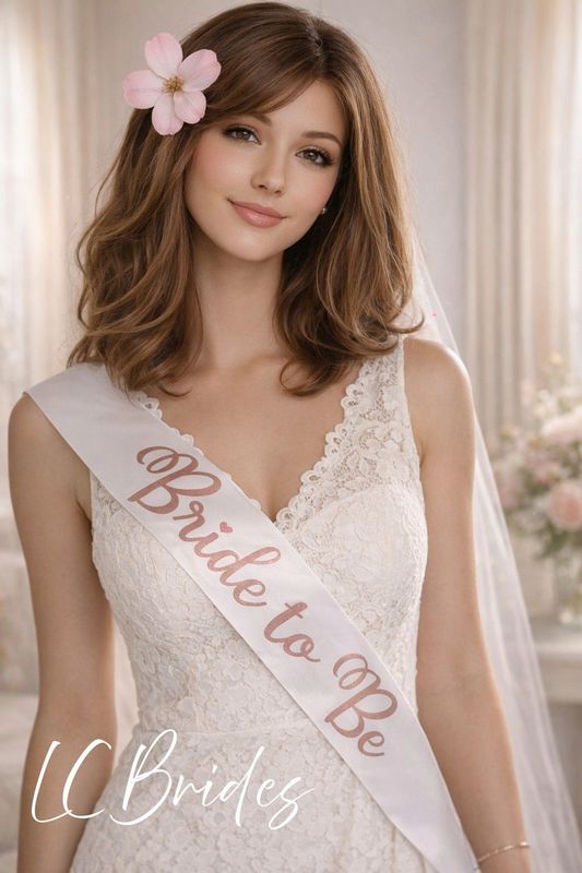 Bridal Party Sash - Rose Mauve, Pink