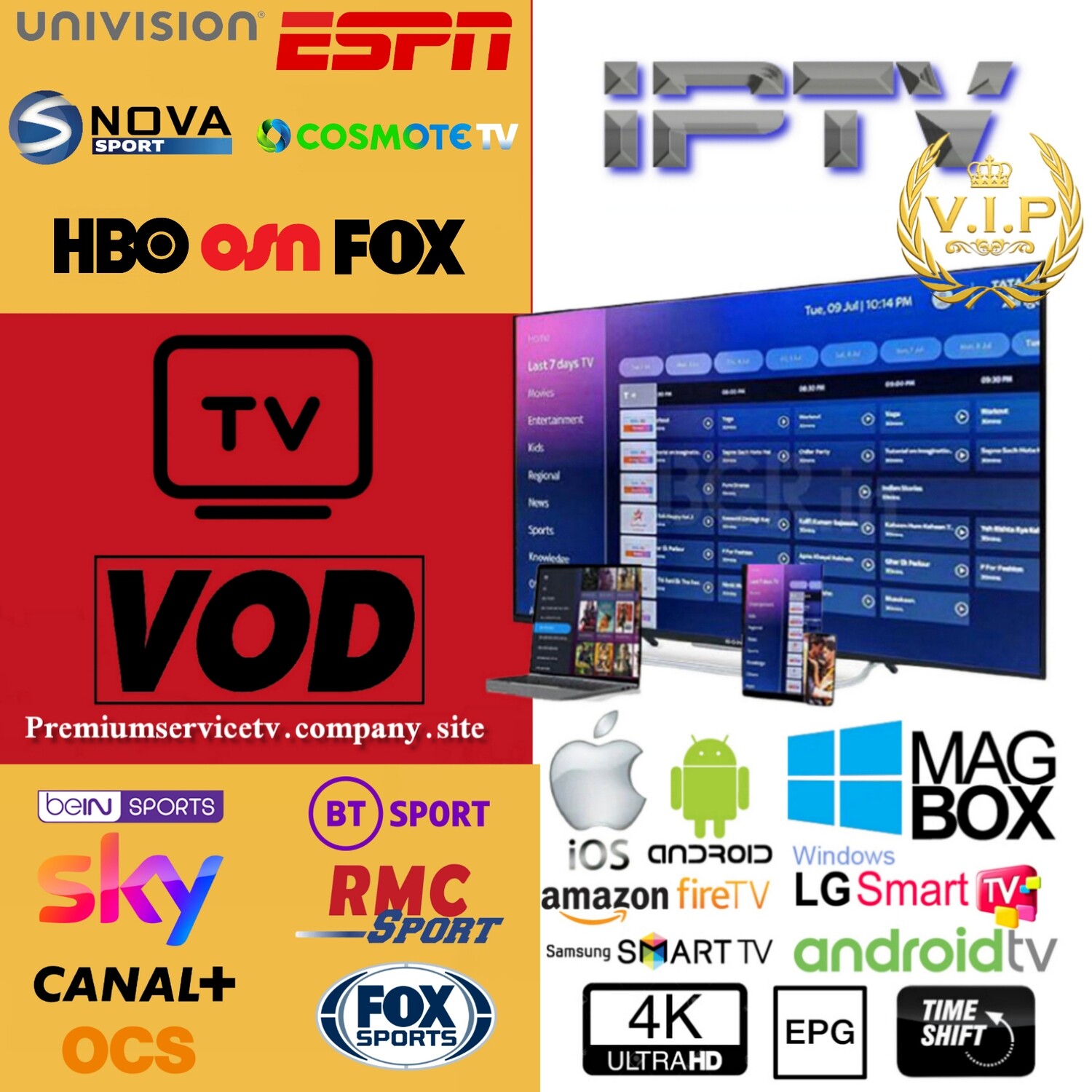 3 Months  Premium account 4K UHD FHD HD  SD