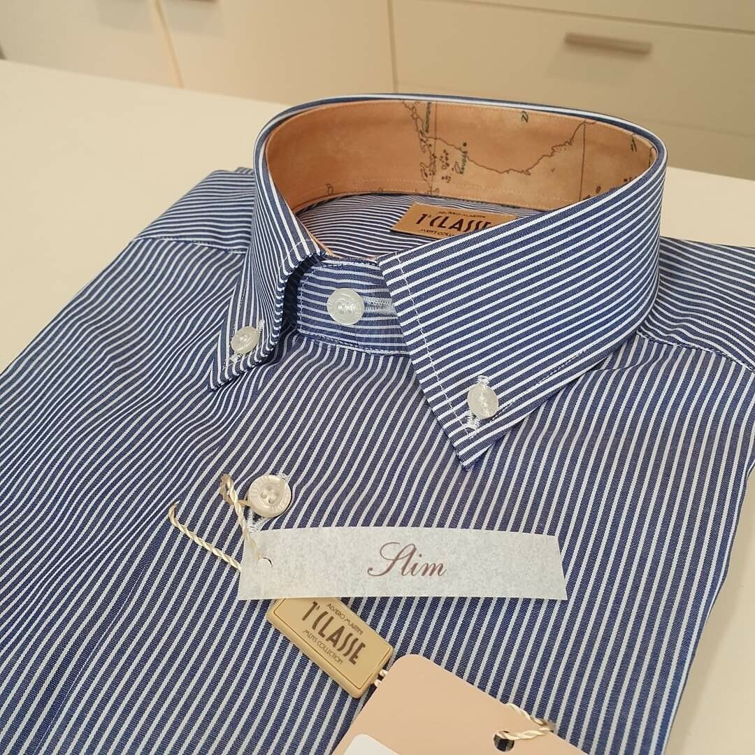 Camicia azzurra shop uomo slim fit