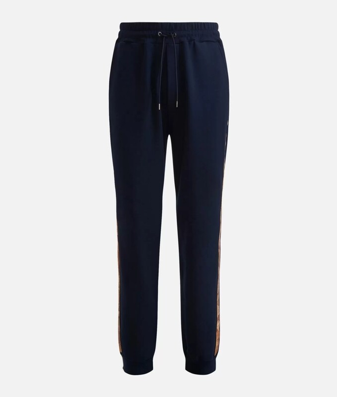 Alviero Martini 1A Classe Pantalone Uomo jogging in felpa con coulisse Blu