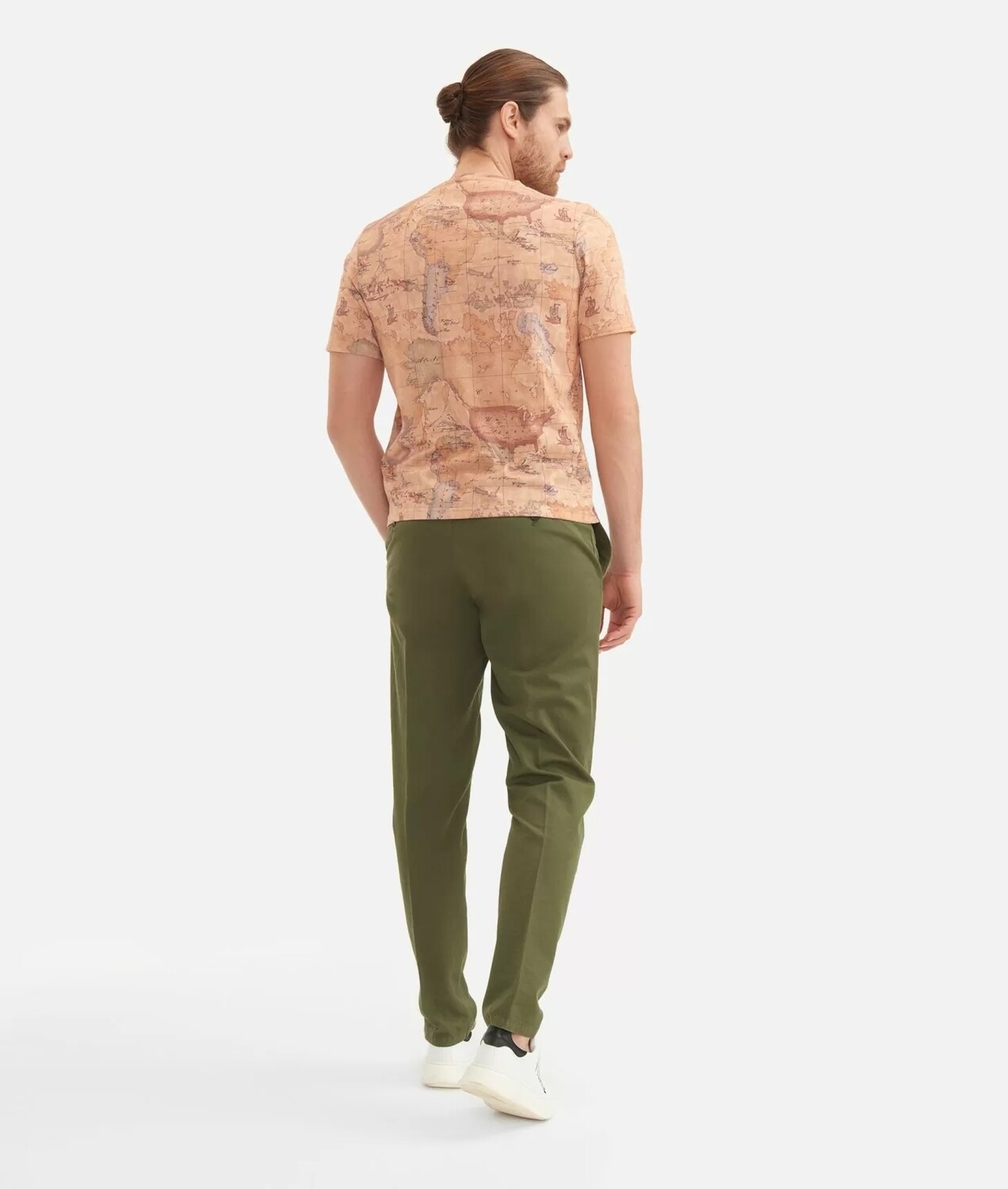 Alviero Martini 1A Classe T-shirt uomo a manica corta stampa Geo Classic