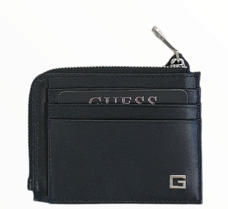 Guess Porta carte di credito in Pelle Nero