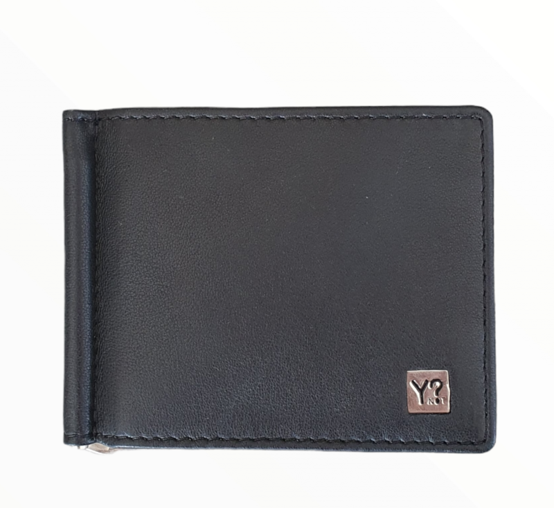 Y Not? porta banconote con clip Nero