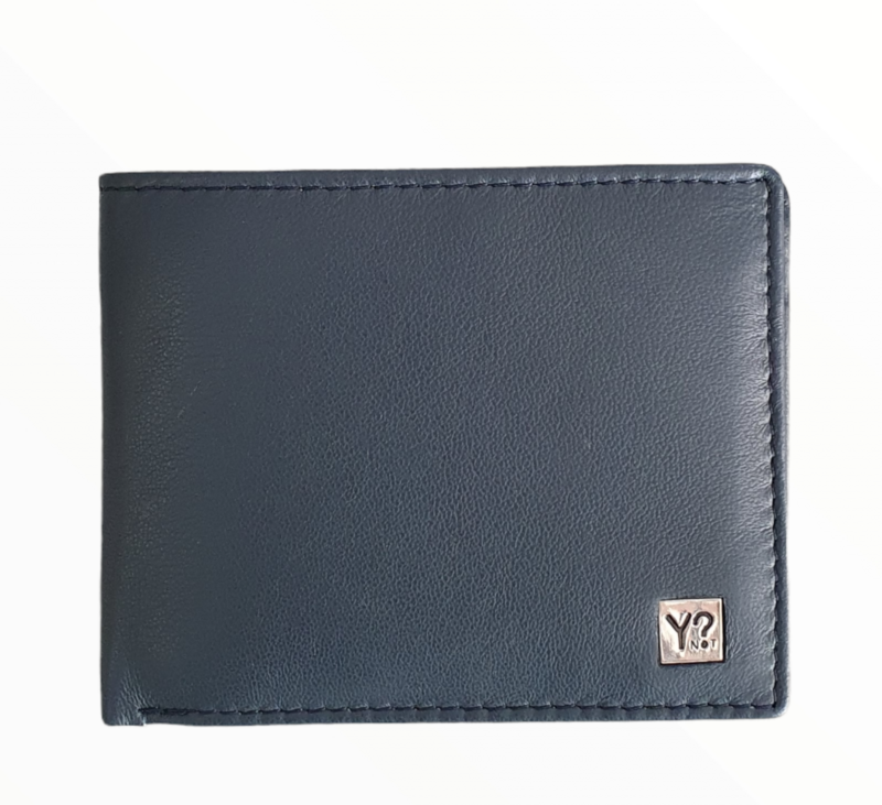 Y Not? Portafoglio Uomo in pelle Blu Navy 