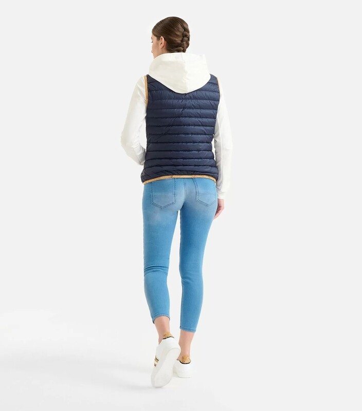 Alviero Martini 1A Classe (Donnavventura) Pantaloni cinque tasche slim in denim Blu Bleach