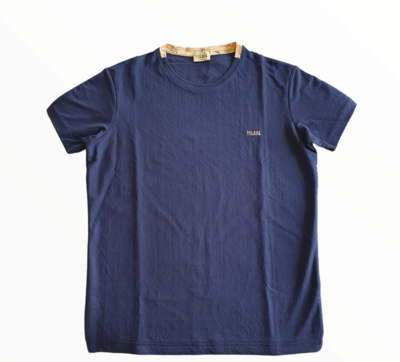 Alviero Martini 1A Classe T-shirt Uomo in Viscosa Dark Blue