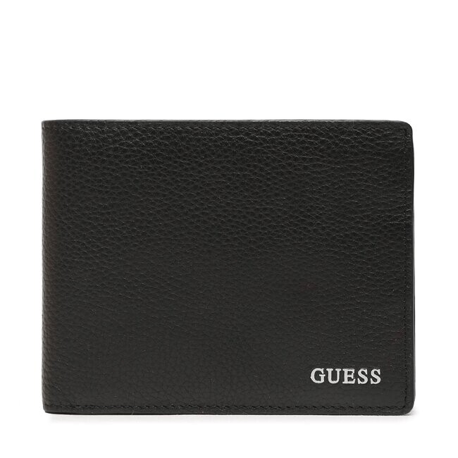 Guess Portafoglio Grande Riviera vera pelle Nero