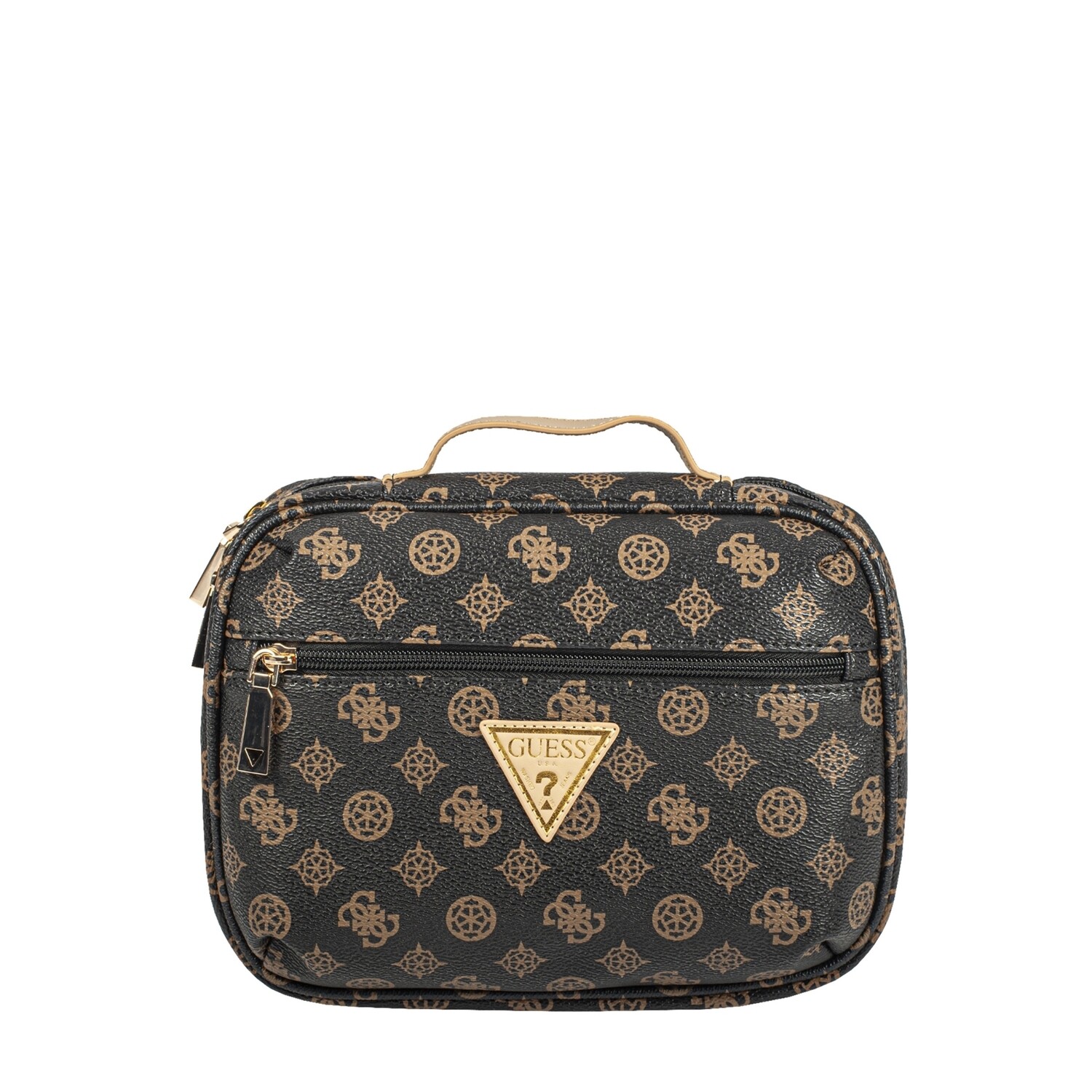 Guess Beauty case Piccolo Wilder 4g logo Brown