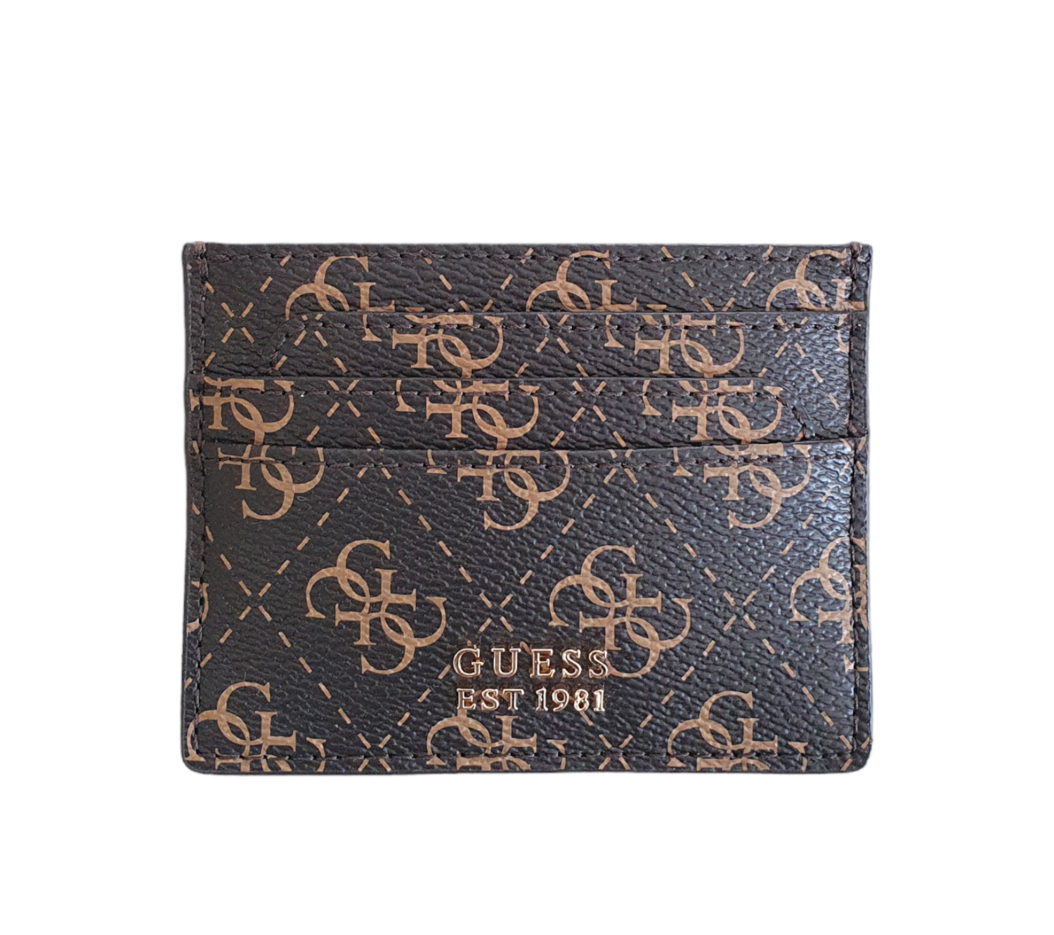 Guess Porta carte Unisex laurel 4g logo Brown