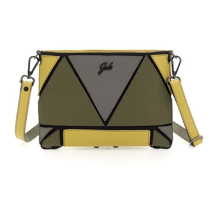 Gabs Borsa a tracolla Yuuko Taglia S in pelle martellata Bull tricolore Toni Freddi