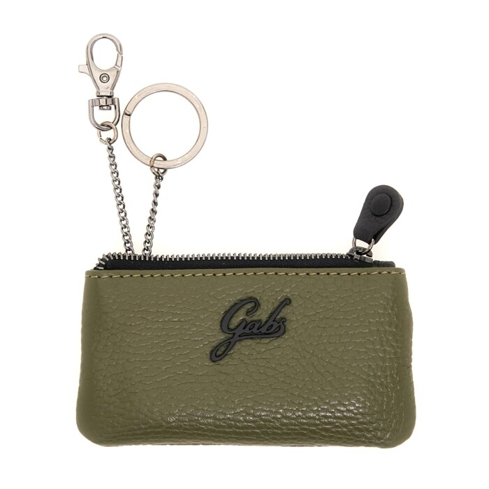 Gabs Portachiavi/Portamonete Gkeyholder in pelle Bull Verde Militare