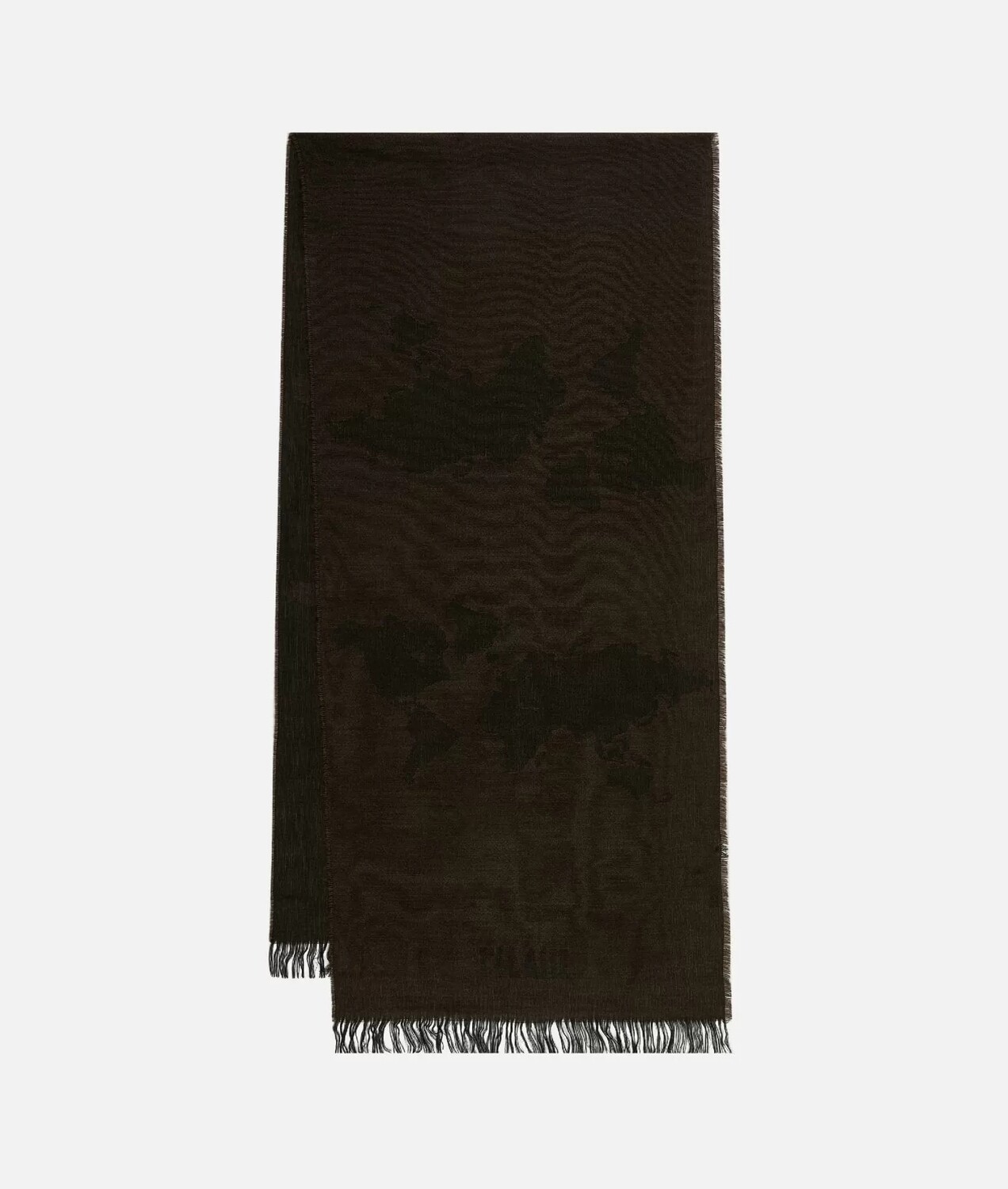 Alviero Martini 1A Classe Sciarpa Geo Pieno Frange 44 x 185 Dark Brown