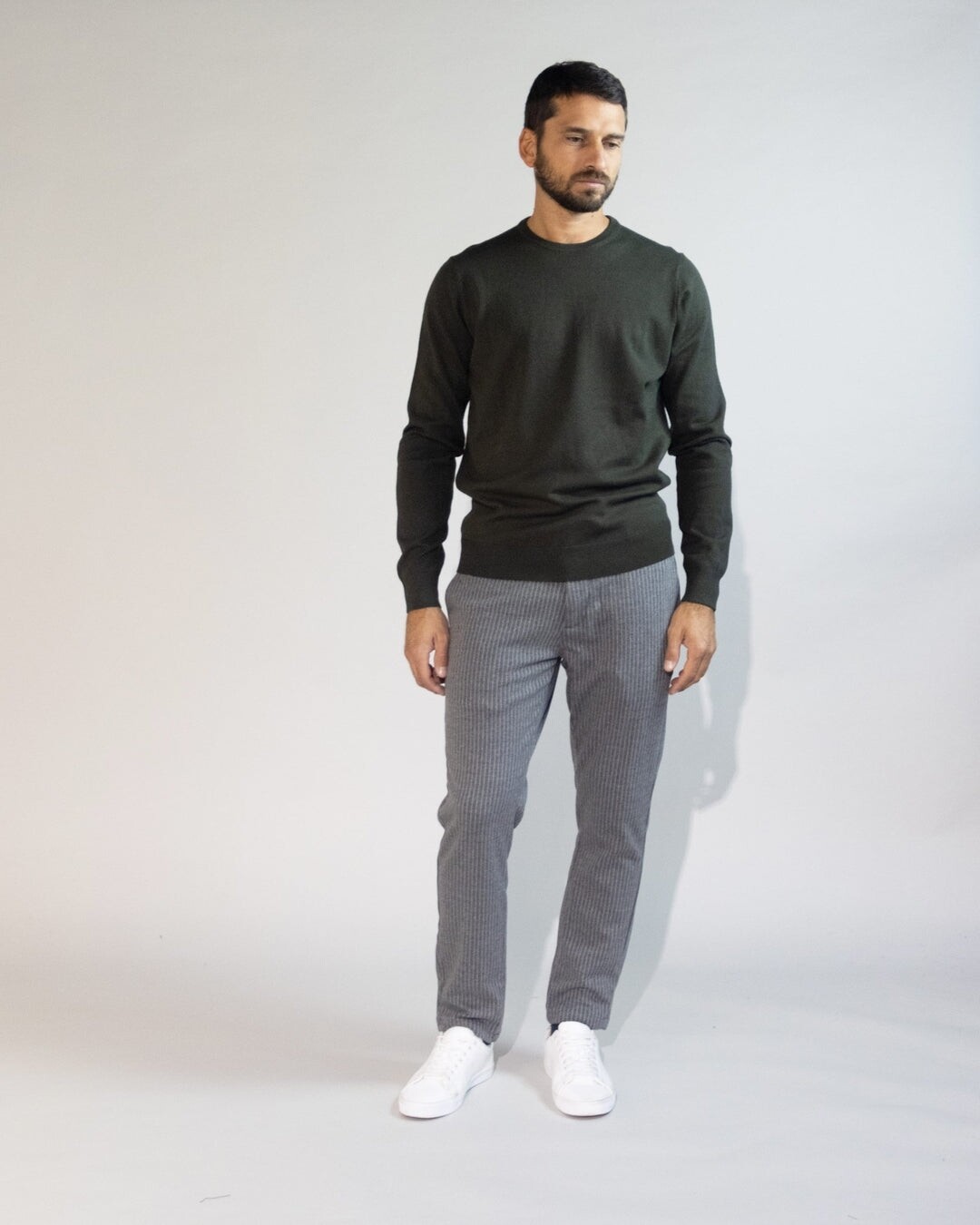 Impure Pullover Leggero Misto Lana Dark Green