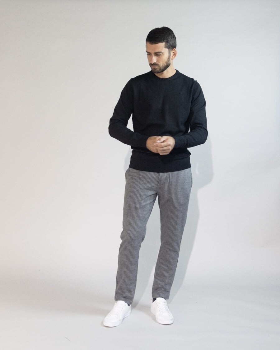 Impure Pullover Leggero Misto Lana Nero