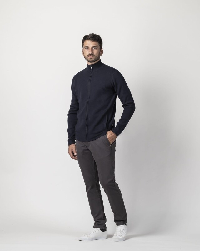 Impure Cardigan chiusura Zip Blu Navy Impure Cardigan chiusura Zip Blu Navy