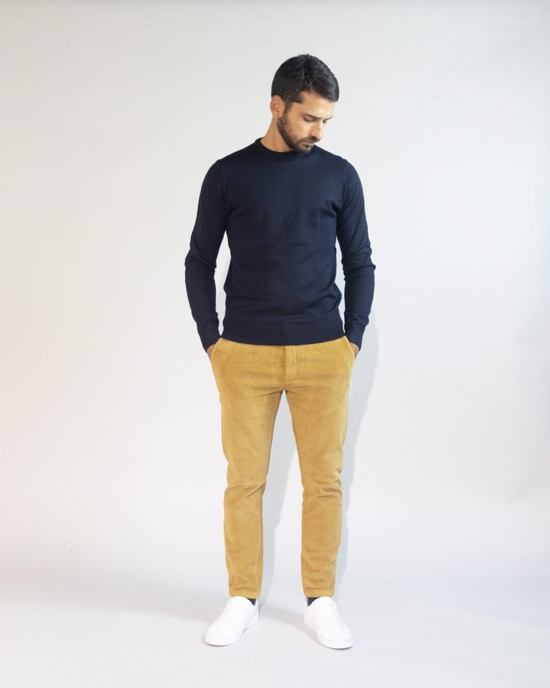 Impure Pullover Leggero Misto Lana Blu Navy