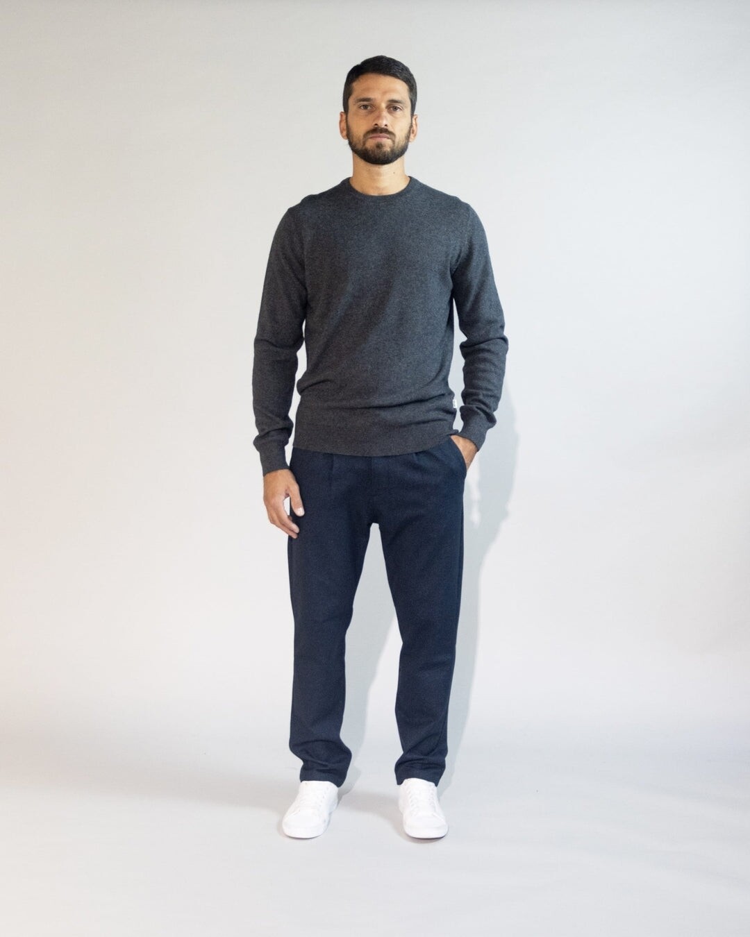 Impure Pullover girocollo misto Cachemire Grigio