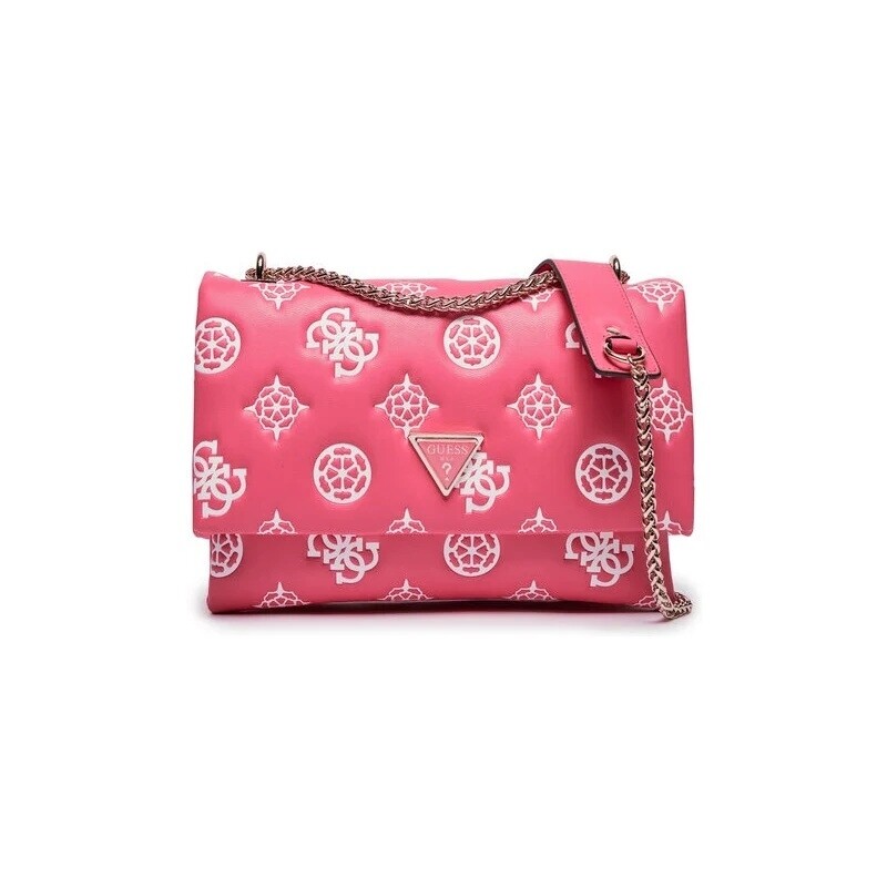 Guess Tracolla deesa 4g logo peony Fuxia