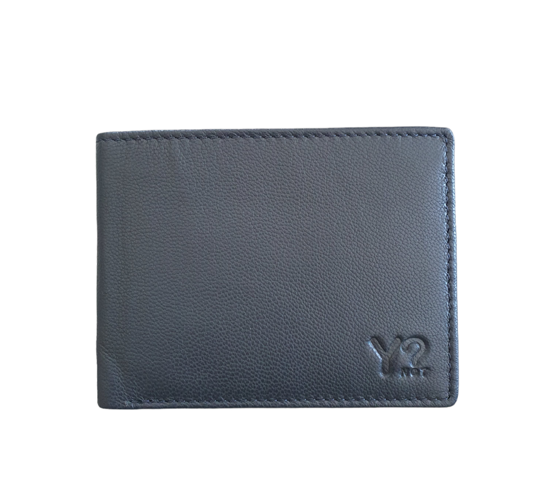Y Not? portafoglio Uomo piccolo in pelle Navy Blu 