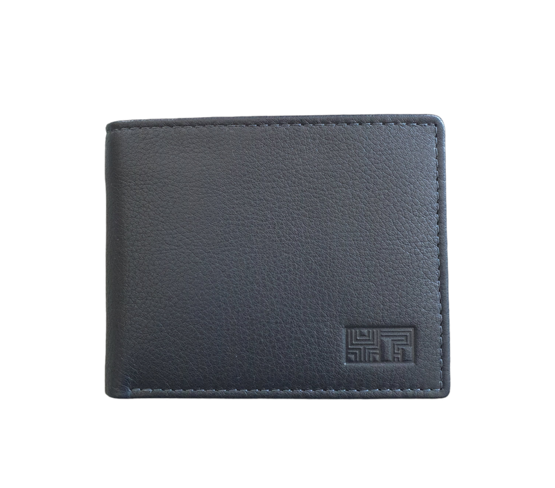 Y Not? portafoglio Uomo piccolo in pelle Navy Blu