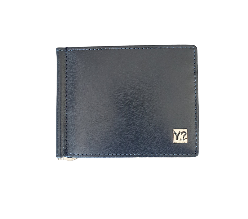 Y Not? porta banconote con clip Blu Navy 