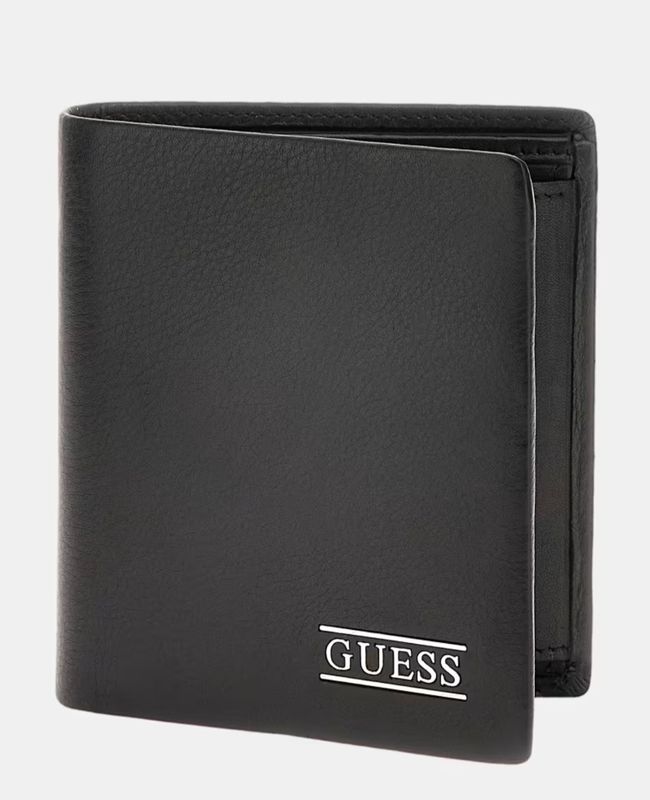 Guess Portafoglio Piccolo new boston pelle Nero