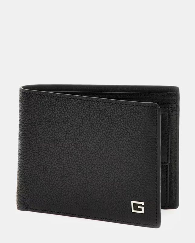 Guess Portafoglio new zurigo vera pelle Nero