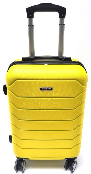 Clacson Trolley Bagaglio a mano ABS 8 Ruote Giallo