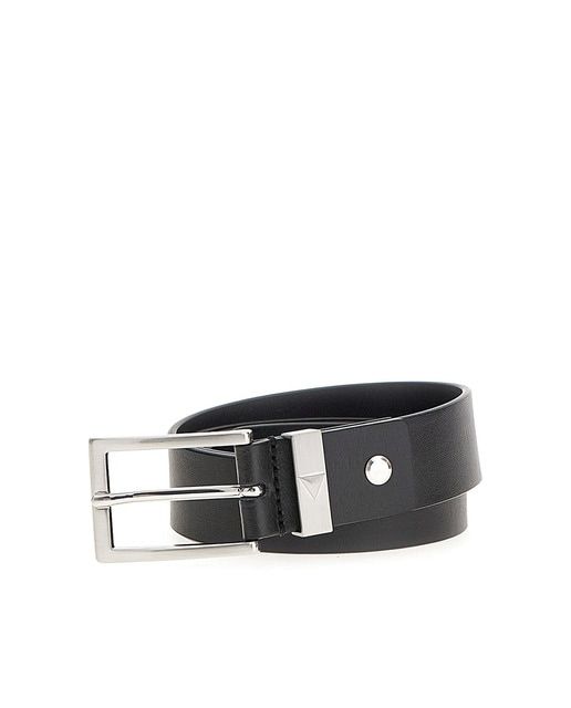 Guess Cintura Uomo casual vera pelle Liscia Nera
