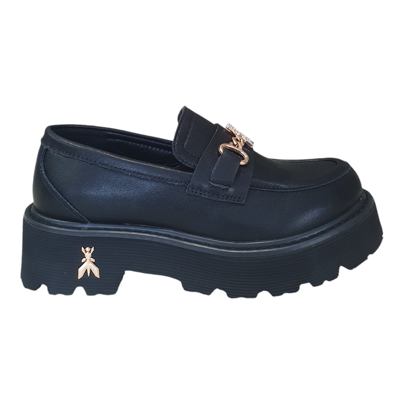 Patrizia Pepe Mocassino con strass Nero