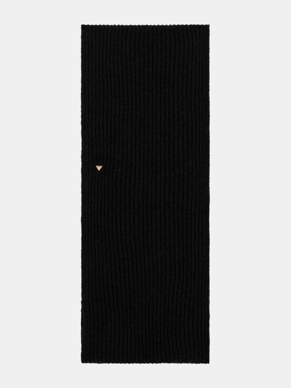 Guess Sciarpa scaldacollo a costine Nero Lurex