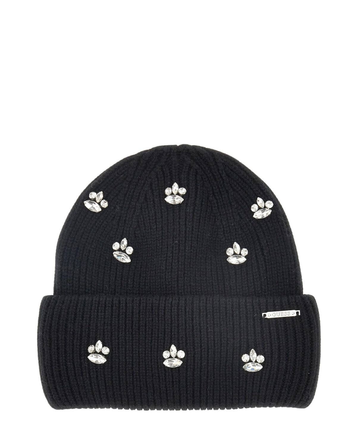 Guess Cuffia con strass Nera