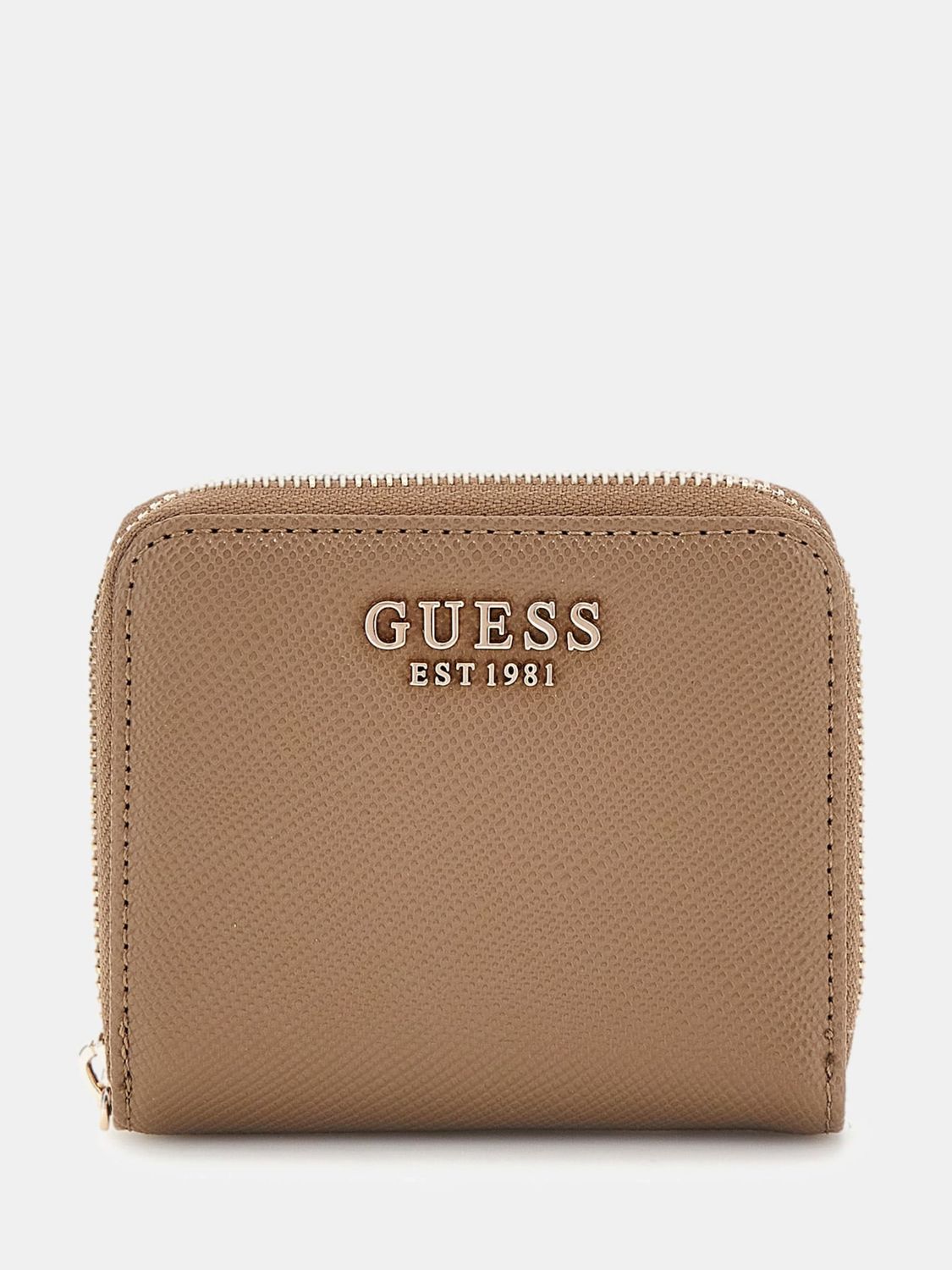Guess Mini portafoglio laurel saffiano Dark Taupe