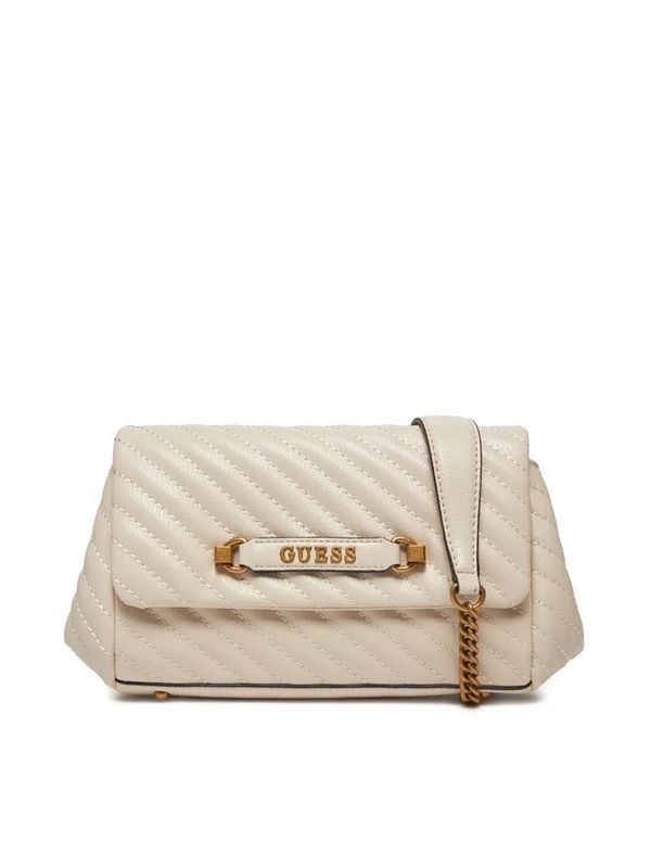 Guess Borsa a Tracolla Sela Trapuntata Beige