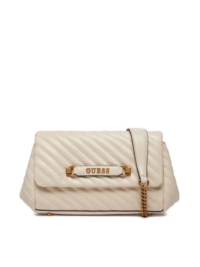 Guess Borsa a Tracolla Sela Trapuntata Beige